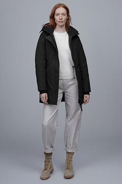 Chamarras Canada Goose Mujer Mexico - Victoria Abrigos Negros UT1054638